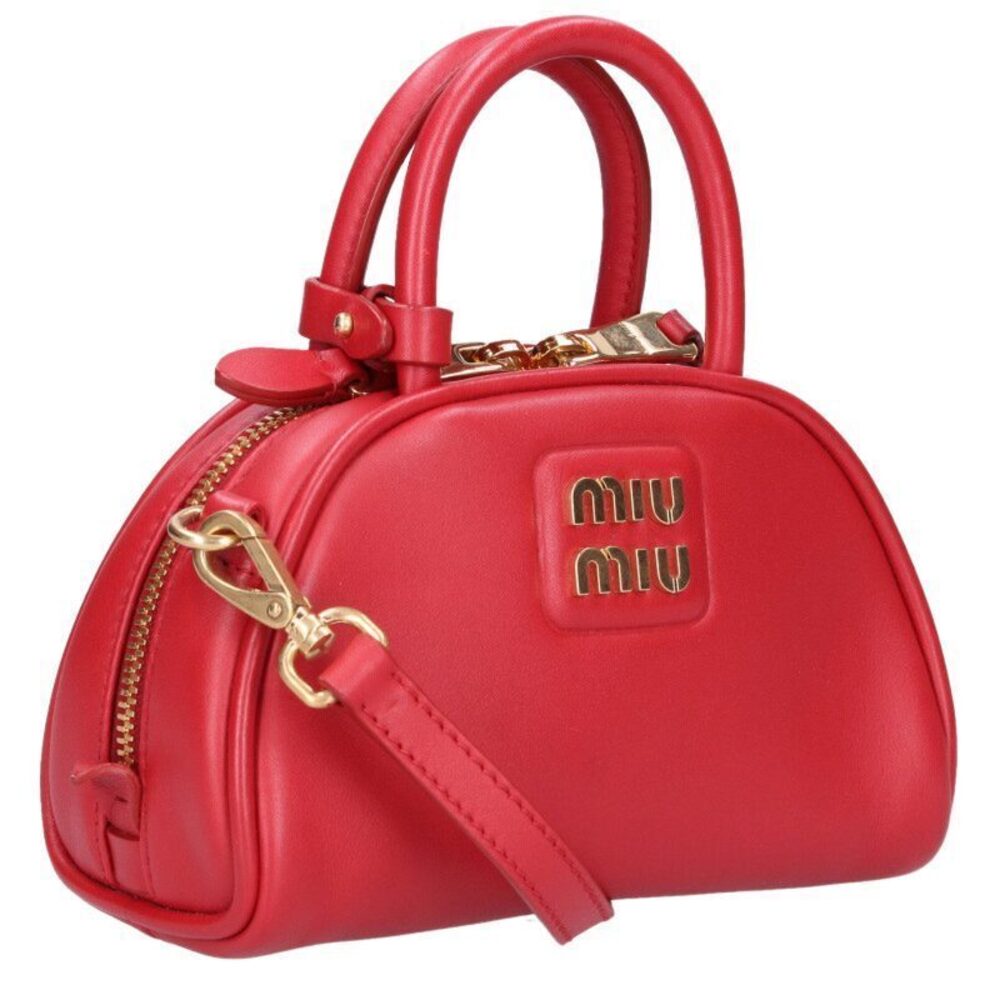 Miu Miu Top Handle Handbag Red